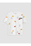 Lcw Kids White Crew Neck Printed Boys T-Shirt - 3