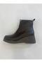 Genuine Leather Zippered Boots Women's Shoes - 2