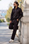 Brown Stand Collar Tracksuit Set with Stripe Detail, Lined Inside, Standard Fit, Zipper Pockets, Cotton Steel Interlock Fabric, Men's - 6