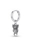 Unisex Silver Color Surgical Steel Dangle Owl Figured Hoop Earring 1 Piece - 3