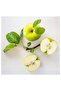 HÖKGÖK 4-Piece Scented Glass Candle Set – Apple, Light Green, 12-Hour Burn - 4