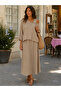 Timeless Elegance - Women's Off-The-Shoulder Loose Blouse and Strap Dress Two-Piece Set - 3