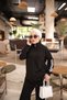 Women's Zippered and Double Stripe Detailed Hijab Tracksuit Set - Two-Piece Sports Set - 4