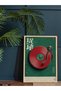 Red Plaque One-Piece Wooden Framed Painting - 2