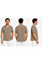 Men's Flexible Textured Knitwear Polo Collar Short Sleeve Summer T-Shirt - 2