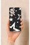 Samsung S25 Ultra Compatible Black Mega Star Patterned Silicone Case