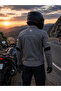 Jk118 Motorcycle Jacket Summer Mesh Durable Canvas Fabric Biker Jacket Gray - 5