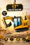 17 Inch Excavator Foil Balloon Helium Compatible Engineering Vehicle Bucket Balloon Construction Themed Birthday Party Balloon