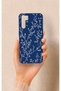Oppo A91 Compatible Thin Leaf Branch Patterned Silicone Case