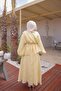 Yellow Patterned Shawl Detailed Skirt Set - 4