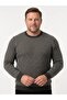 Men's Battal Zero Collar Tricot Sweater with Elastic Waist, Steel Knitting, Classic Fit - 2