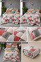 Premium Geometric | King Size 245 x 260 cm | Printed Comforter Set With Flat Bedsheet & Pillow Covers - 2