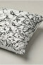 Black and White Abstract Scribble Pattern Throw Pillow Cover 263 – Ink Doodle Design 45X45 cm - 3