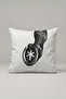 Black and White Eight Ball Patterned Throw Pillow Cover 295 – Lucky Eight Design 45X45 cm
