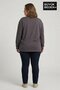 Women's Large Size New York Printed Crew Neck T-Shirt Spr26Btsk942-5 - 2