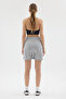 Women's High Waist Combed Cotton Bermuda Shorts - 3