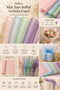 4-Piece Matte Semi-Transparent Wrapping Paper 57X57 cm Flower Bouquet Gift Packaging Set - 5