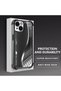 iPhone 14 Compatible Transparent Back Panel Four-Corner Reinforced Impact Protection Glossy Edge Silicone Case - 3