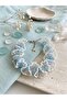 Thermal Quartz Stone Ruffled Bride Girl Lace Model Bead Bracelet - 2