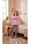 Girl's 100% Natural Cotton Cuffed Long Sleeve Pajama Set - 2