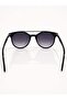Striker Round Sunglasses for Men & Women, Black Frame with Smoke Gradient Lenses, UV400 Protection - 3