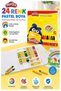 Pastel Crayons 24 Colors 1 Pack with Plastic Bag Play-Doh Pastel Crayons 24-Piece Bag Bright, Vibrant, and Colorful