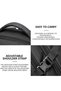 Golden Wolf Slim Laptop Backpack Water Resistant Daypack with Headphone Jack for Business Casual Travel College for Men Women, GB00433, Black - 3