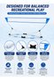 INNOV8 by Hostfull Pool Volleyball Set for Kids Ages 5+, 238 cm Floating Net with Volleyball, Hand Pump, 2 Stabilising Bags and Mesh Carry Bag for Pool, Garden & Outdoor Play - 5