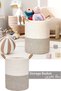 (U19)Woven Rope Laundry Hamper Tall Laundry Basket for Blanket Storage Large Dirty Clothes Hamper for Toys Decorative Baby Nursery Hamper for Bedroom Living Room