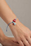 Murano Red Glass Heart Macrome Bracelet - 2