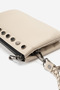 010A Real Leather Women's Strap Wallet Bag Cream - 4