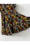 Flower Printed Loose Cut Girls Viscose Dress Colorful Floral - 2