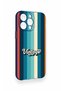 iPhone 13 Pro Max Compatible Vintage Patterned Silicone Case - 3