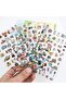 4-Pack of Ultra-Mini Cartoon Stickers, Graffiti Style, Small Patterns of Everyday Items and Vehic... - 8