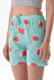 Strawberry Printed Lace-Up Shorts - 5