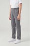 Unisex Children's 2-Thread Seasonal Ribbed Waist Straight-Leg Compact Gray Combed Cotton Trousers Sweatpants for School and Daily Use - 3