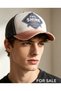 Ünise Washed Cotton Baseball Cap with Vintage Jewel Shine Print and Three-Color Ripped Detail, 6 Colors - 3