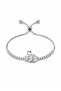 Silver Color Zircon Stone Brass Swan Model Elevator Bracelet