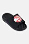 Men Atlanta Hawks Primary Logo Slip On Slides, Black