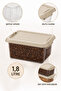 2 Pieces 1.8Lt Elora Organizer Box - Lockable Lid Kitchen Organizer Food Storage Container Beige - 3