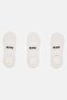 Kids Boy 3 Pairs Brand Logo Invisible Socks, White - 4