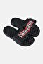Men Chicago Bulls Bar Slip On Slides, Black - 2