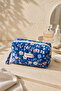 Makeup Bag Quilted Organizer - Travel Cosmetic Organizer Zippered Multi-Purpose Women's Bag 20X10X7 cm - 3