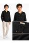 100% Cotton Muslin Drawstring Long Sleeve Children's T-Shirt - 2