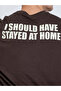 Men Brown Boxy Fit Graphic Print Crew Neck T-Shirt - 4