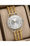 Women's Wristwatch Transparent Case Gold-Silver Color Casual and Stylish Combination Gift Boxed - 2