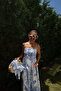 Patterned Scarf Accessory Dress - 4