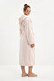 100% Cotton Bathrobe 1200 Gr Unisex Hooded Bathrobe 1 Piece - 3