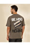 Men Black Heavy Jersey Text Print T-Shirt - 3