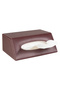 Napkin Holder, Czech Hand and Face Towel Box, Tissue Box, Paper Tissue Storage Box, Vegan Leather, 9*22*18 Cm. Burgundy